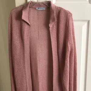 Mesh Sweater Top with Undergarment